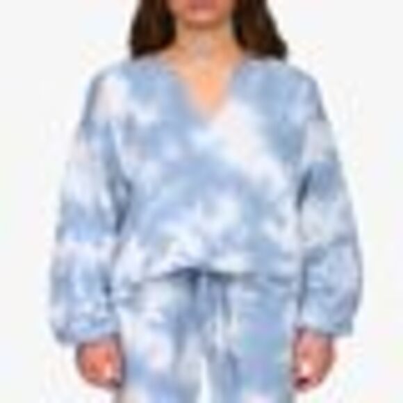 Sanctuary Perfect Tie-dye Sweatshirt In Oasis Sky - S - Picture 3 of 3